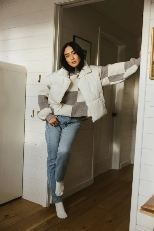 Kai Detachable Sleeve Jacket in Cream - FINAL SALE sold by bohme