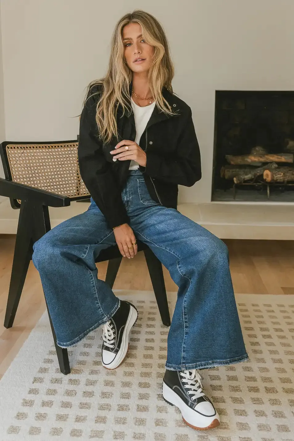 Esme Lightweight Jacket in Black - FINAL SALE sold by bohme product image thumbnail 3