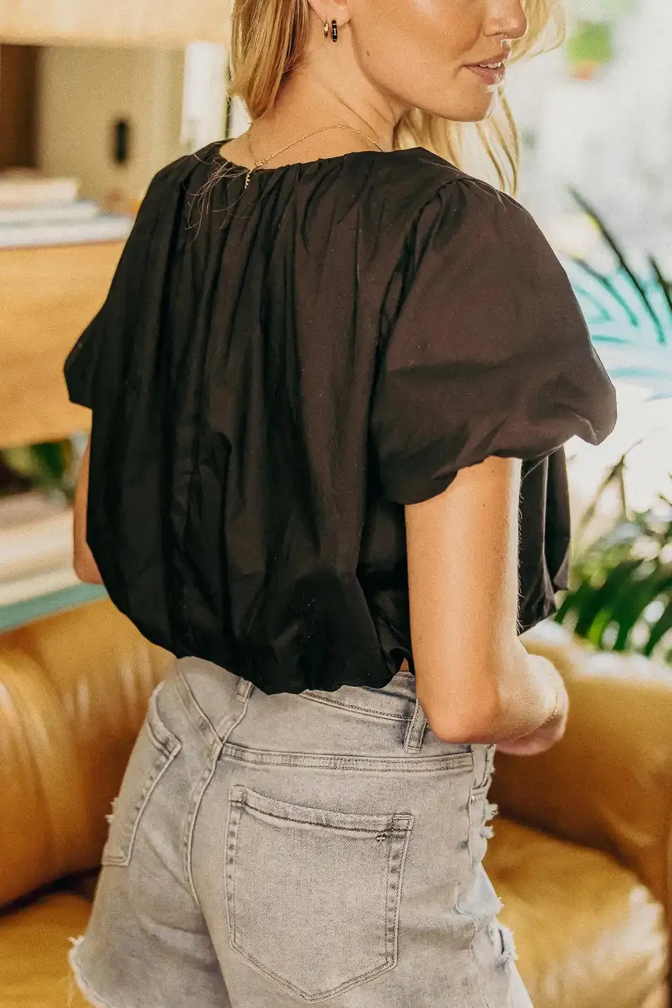 Tori Crop Top in Black - FINAL SALE sold by bohme product image thumbnail 4