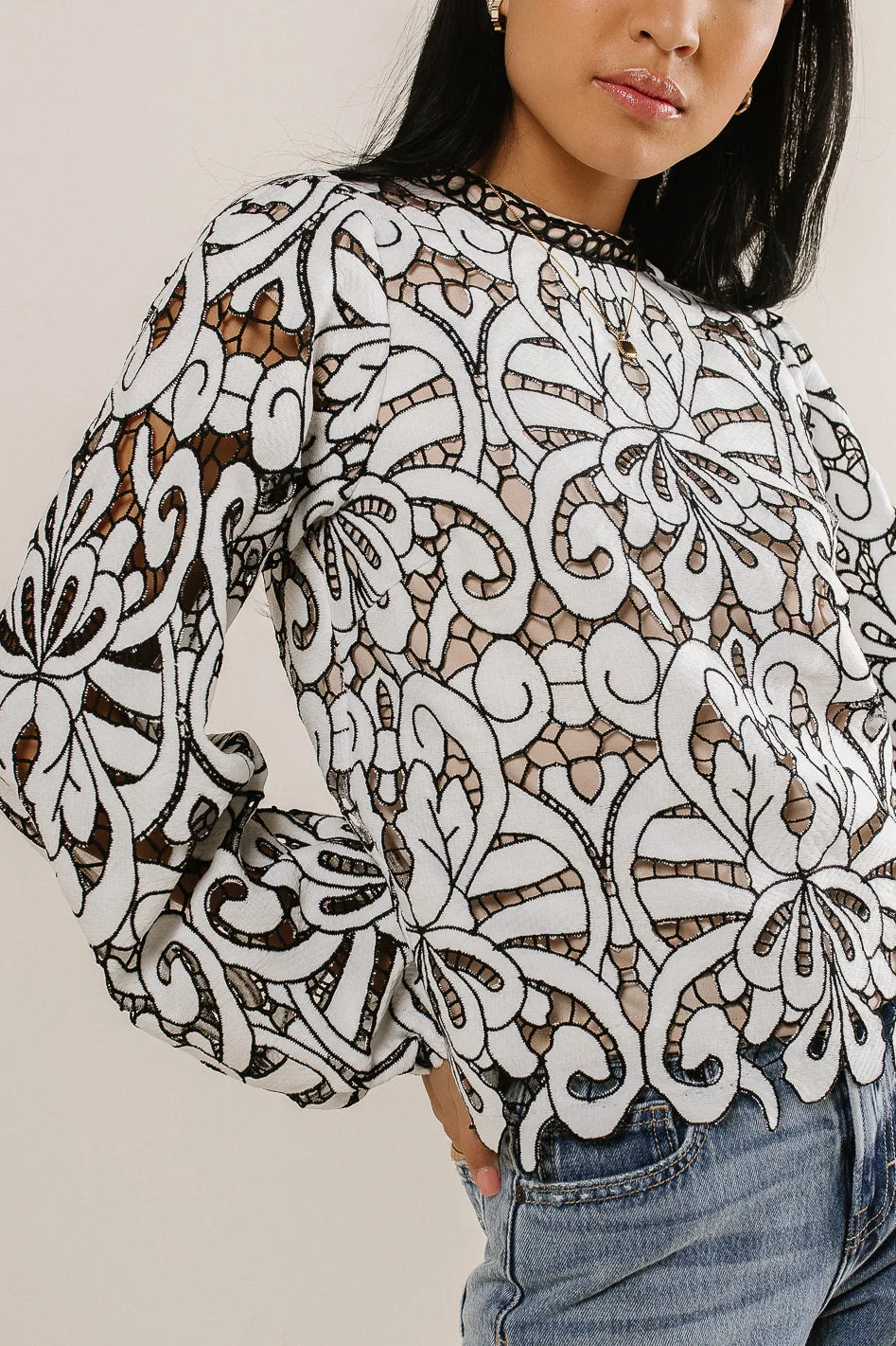 Marisole Lace Blouse - FINAL SALE sold by bohme