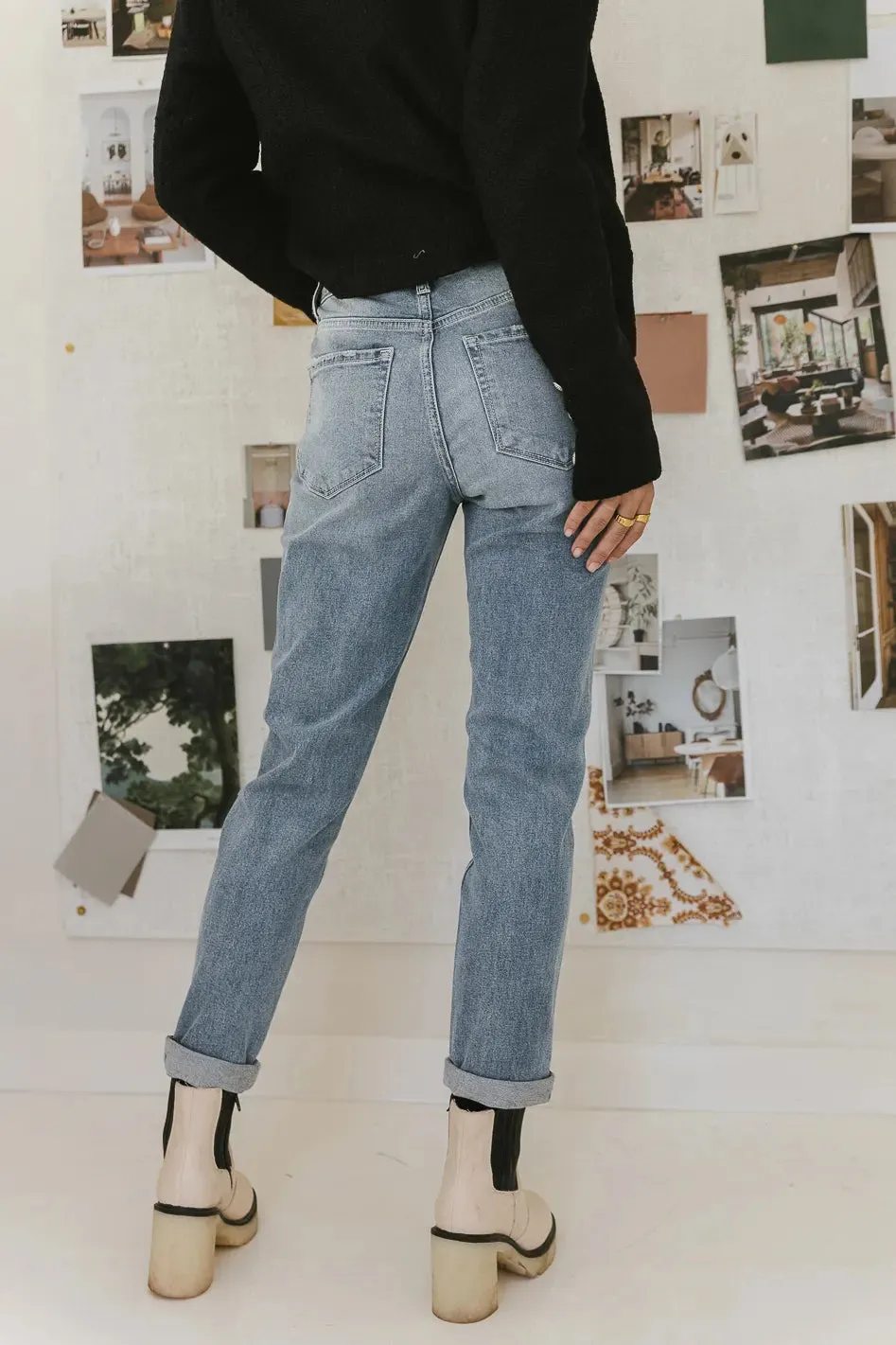 Erika Distressed Mom Jeans - FINAL SALE sold by bohme product image thumbnail 2