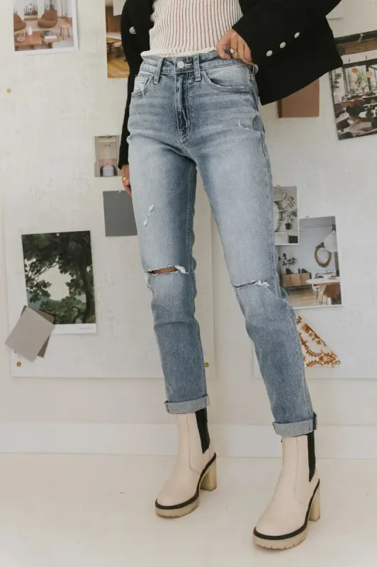 Erika Distressed Mom Jeans - FINAL SALE sold by bohme