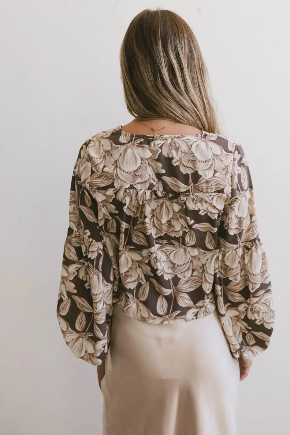 Isa Floral Blouse in Brown - FINAL SALE sold by bohme product image thumbnail 3