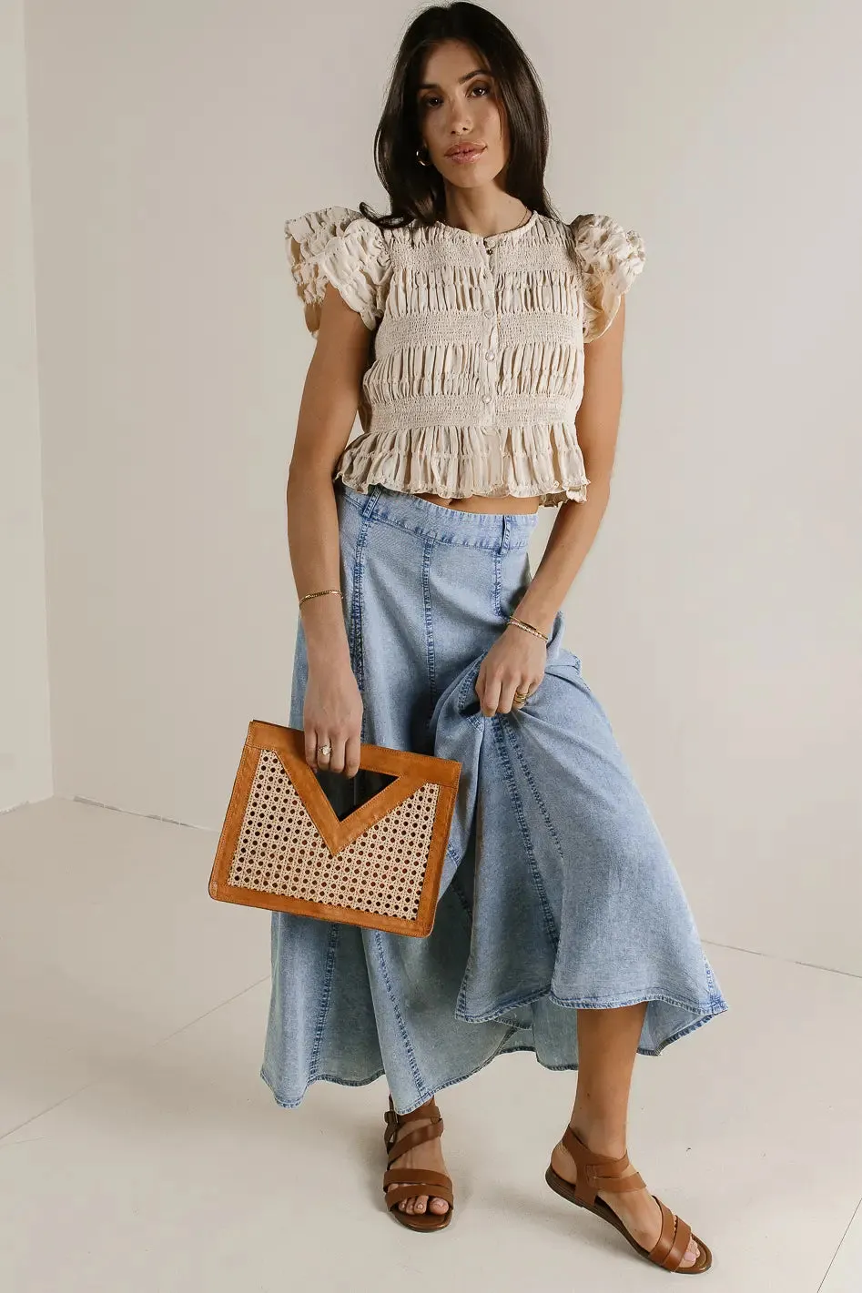 Daleska Smocked Blouse - FINAL SALE sold by bohme product image thumbnail 5