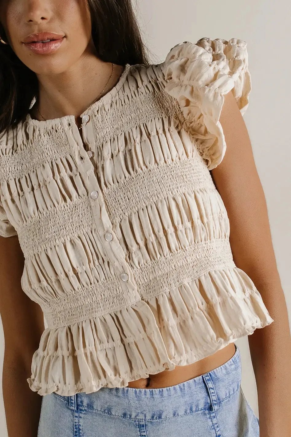 Daleska Smocked Blouse - FINAL SALE sold by bohme product image thumbnail 2