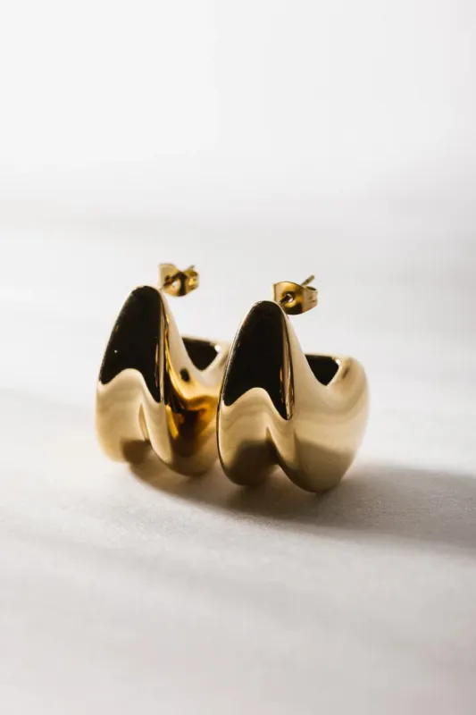 Mabel Earrings in Gold - Tarnish Free - FINAL SALE sold by bohme