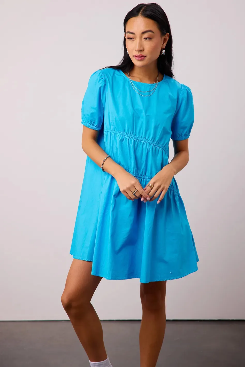 Royce Mini Dress in Blue - FINAL SALE sold by bohme product image thumbnail 5