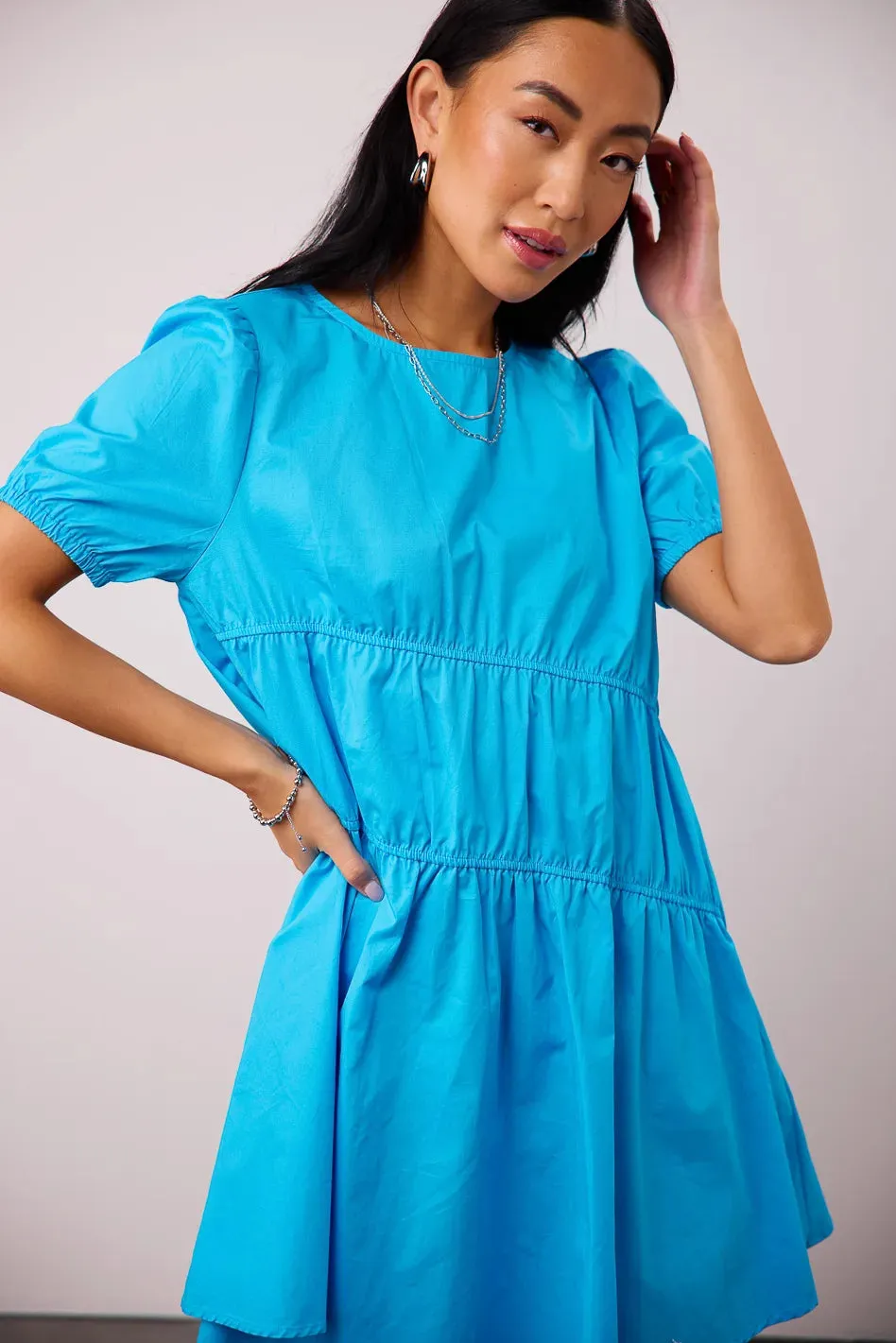 Royce Mini Dress in Blue - FINAL SALE sold by bohme