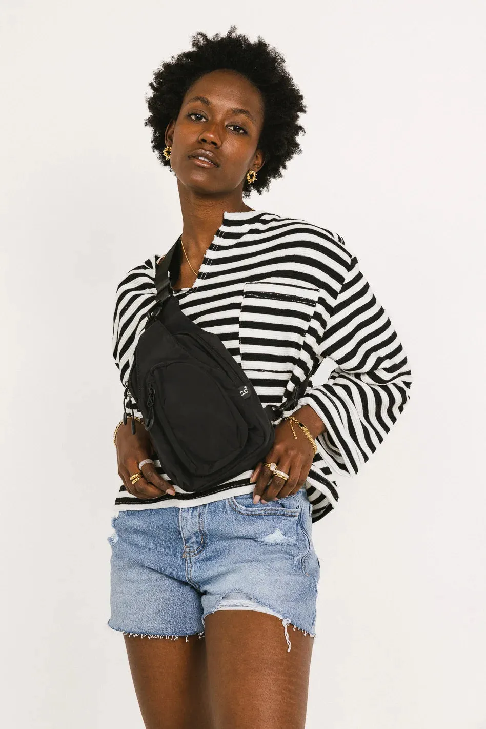 Micah Sling Bag in Black sold by bohme