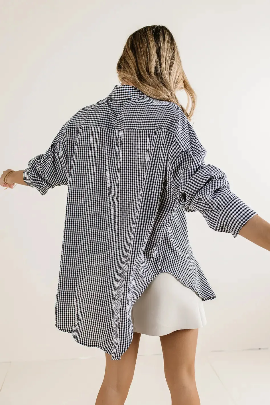 Ellie Gingham Button Up - FINAL SALE sold by bohme