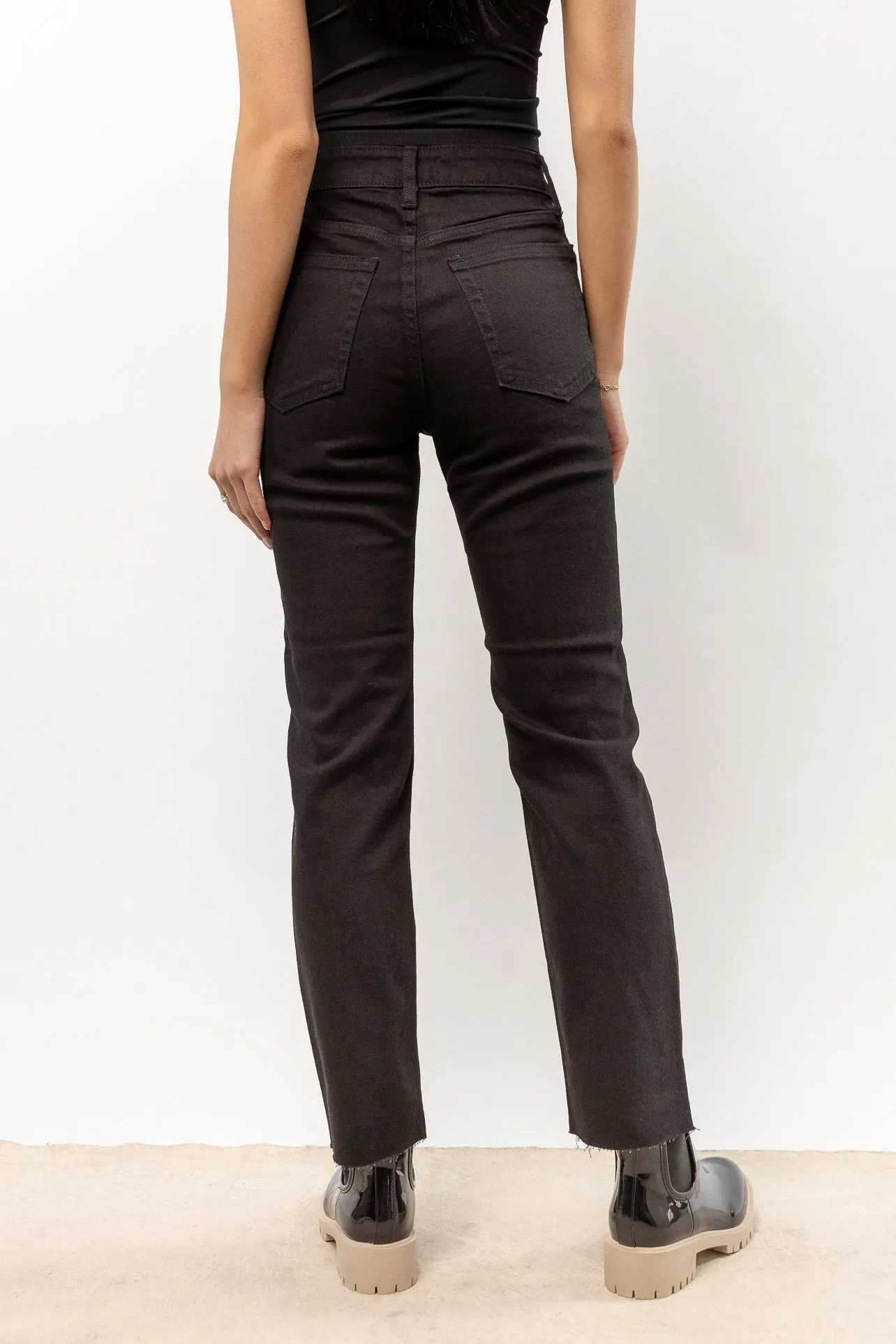 Amara Straight Leg Jeans in Black - FINAL SALE sold by bohme product image thumbnail 2