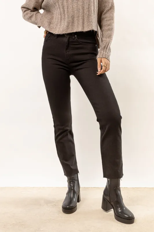 Amara Straight Leg Jeans in Black - FINAL SALE sold by bohme