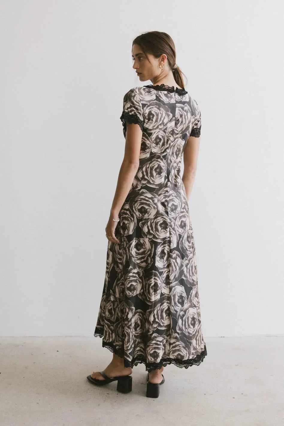 Beatriz Lace Trim Maxi Dress sold by bohme product image thumbnail 3