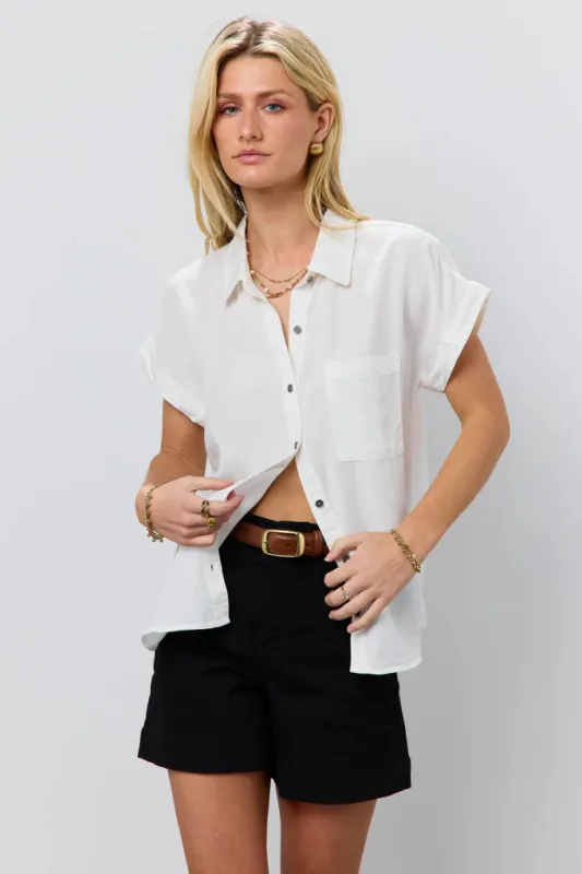 Avery Button Up in Off White - FINAL SALE sold by bohme