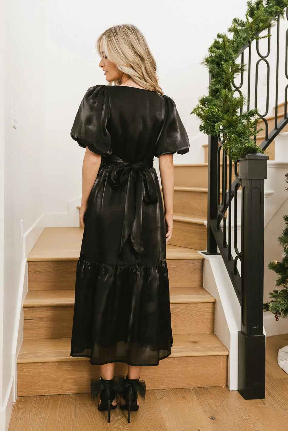 Samara Puff Sleeve Dress in Black - FINAL SALE sold by bohme product image thumbnail 5