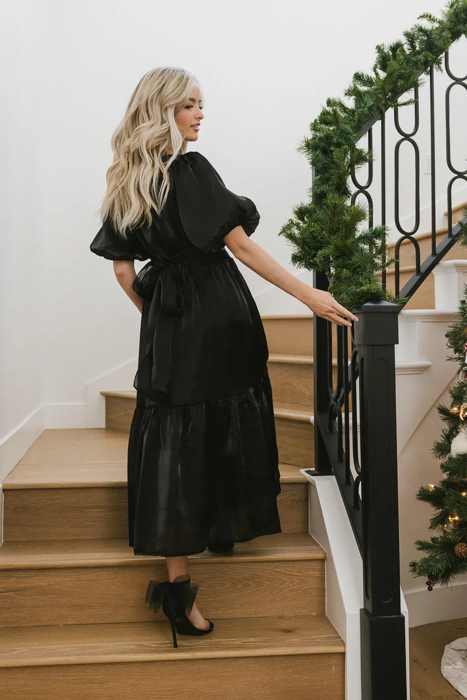 Samara Puff Sleeve Dress in Black - FINAL SALE sold by bohme product image thumbnail 3