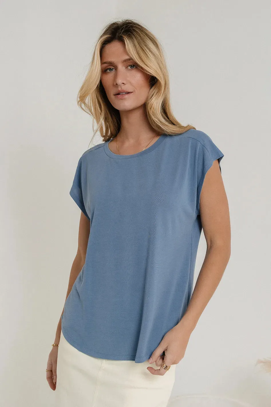 Madison Top in Blue - FINAL SALE sold by bohme