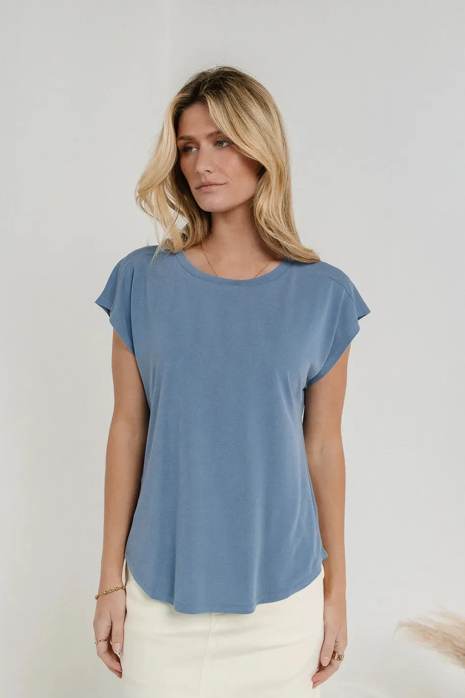 Madison Top in Blue - FINAL SALE sold by bohme product image thumbnail 4