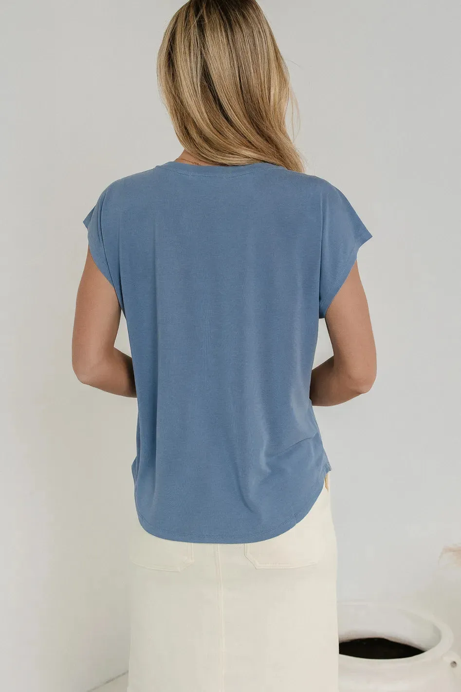 Madison Top in Blue - FINAL SALE sold by bohme product image thumbnail 3