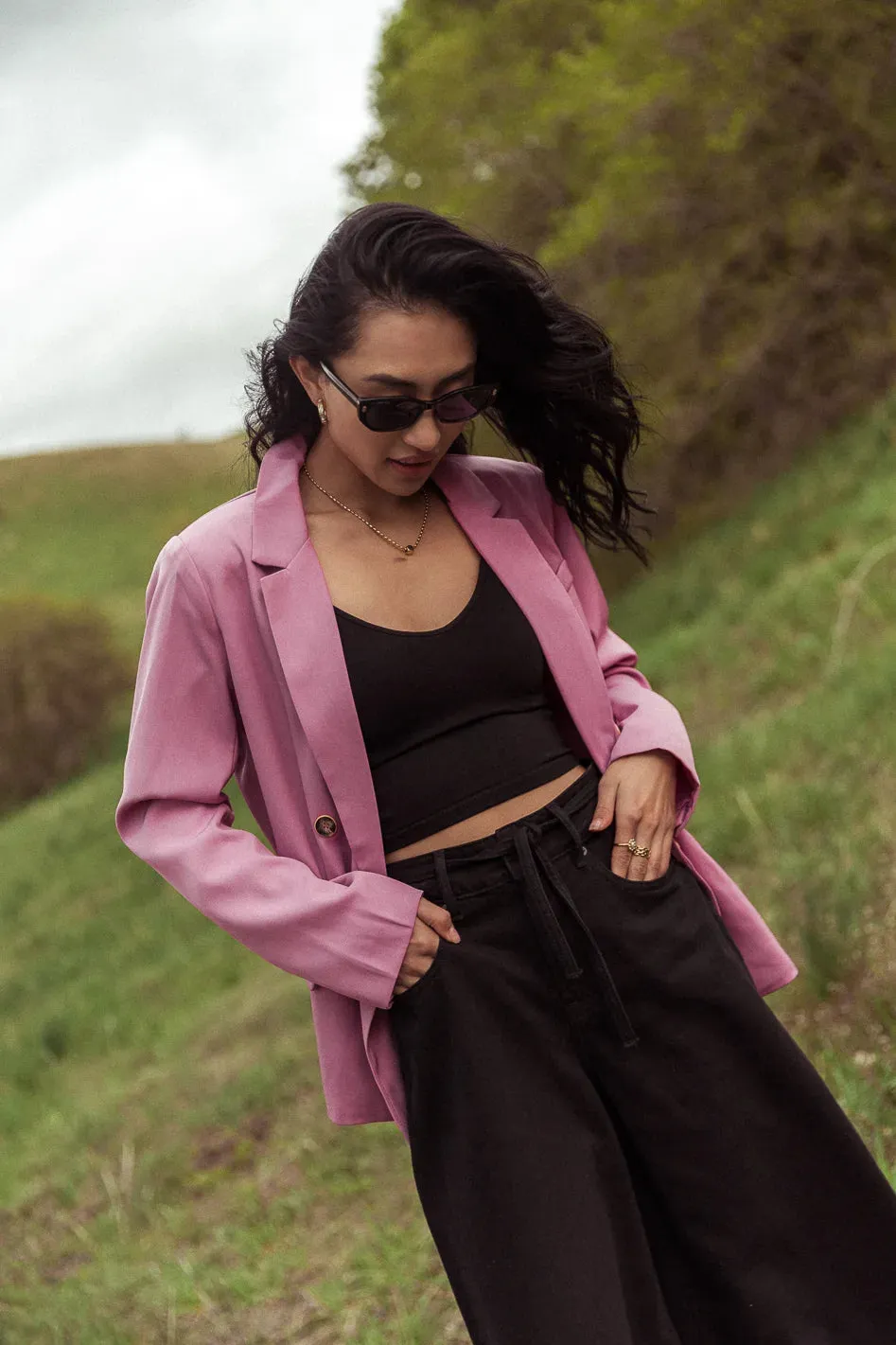 Romaine Blazer in Rose sold by bohme product image thumbnail 3