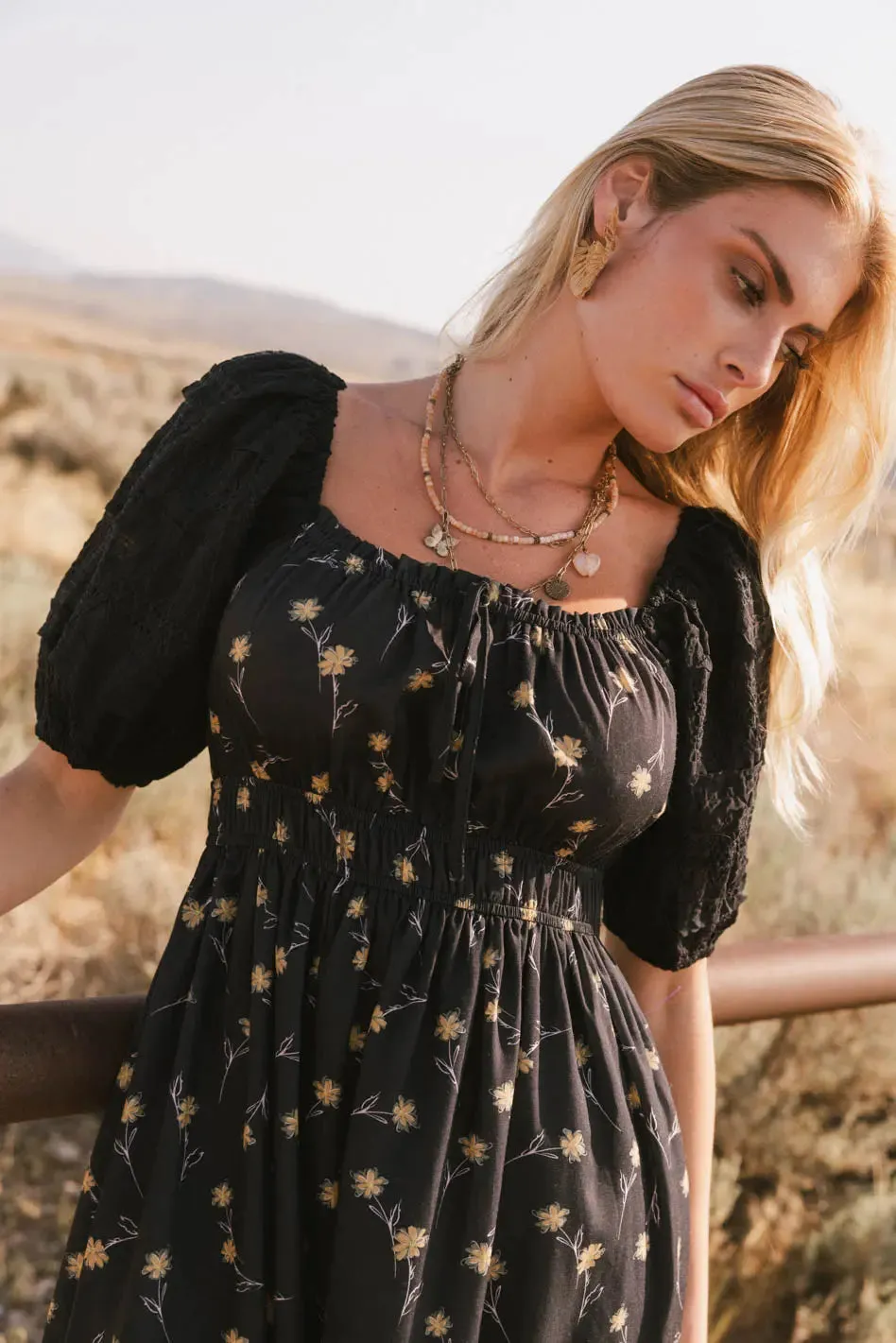 Rebekah Floral Midi Dress - FINAL SALE sold by bohme product image thumbnail 5