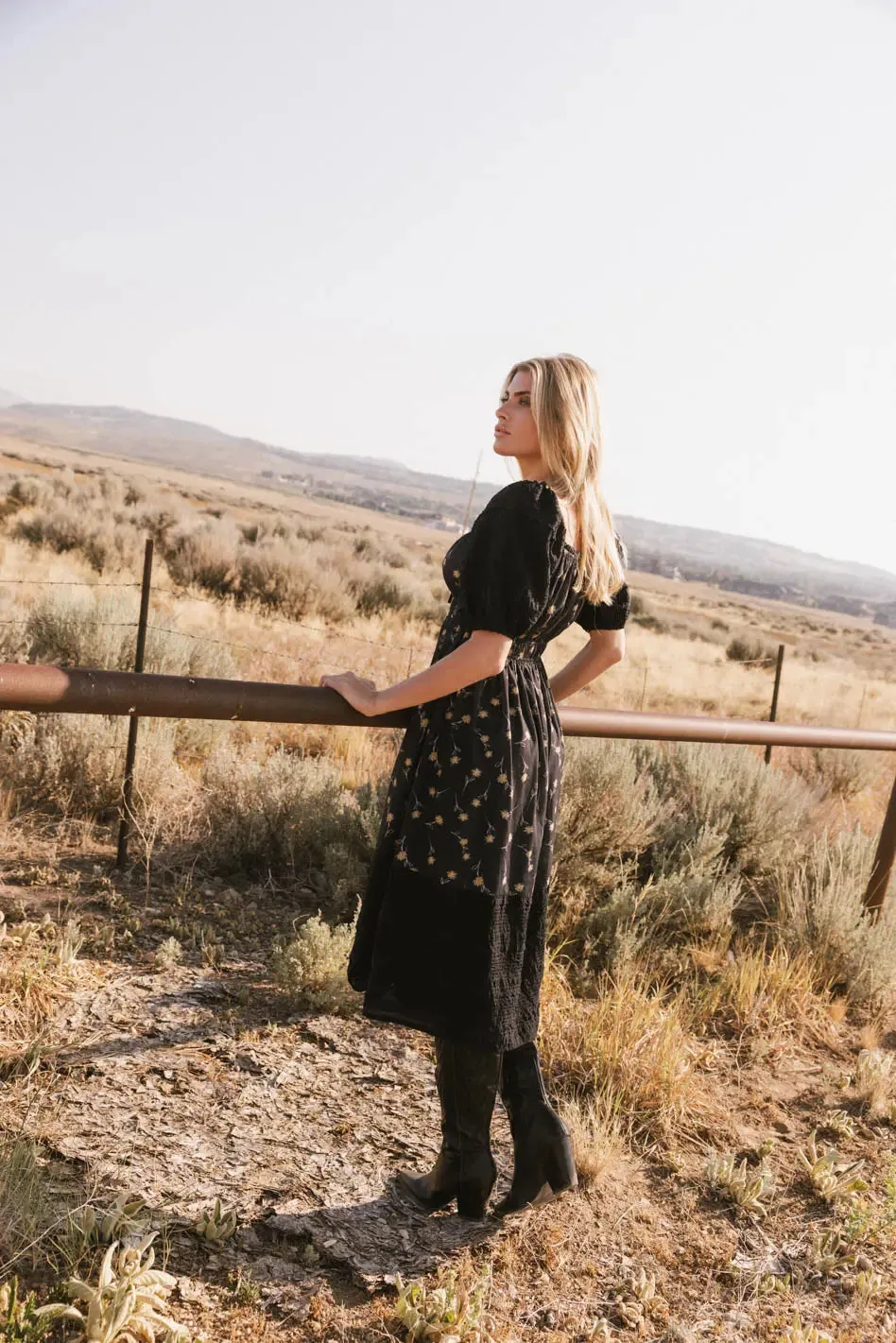 Rebekah Floral Midi Dress - FINAL SALE sold by bohme product image thumbnail 4