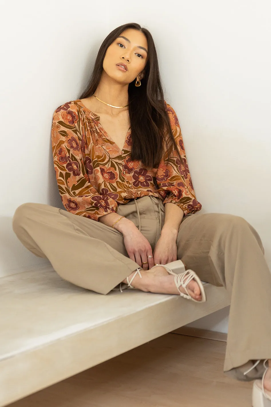 Kylie Floral Top - FINAL SALE sold by bohme