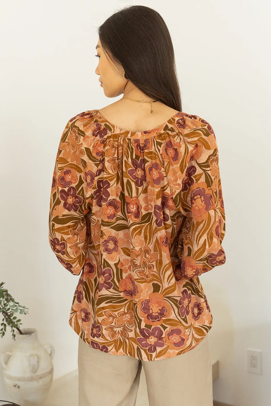 Kylie Floral Top - FINAL SALE sold by bohme product image thumbnail 3