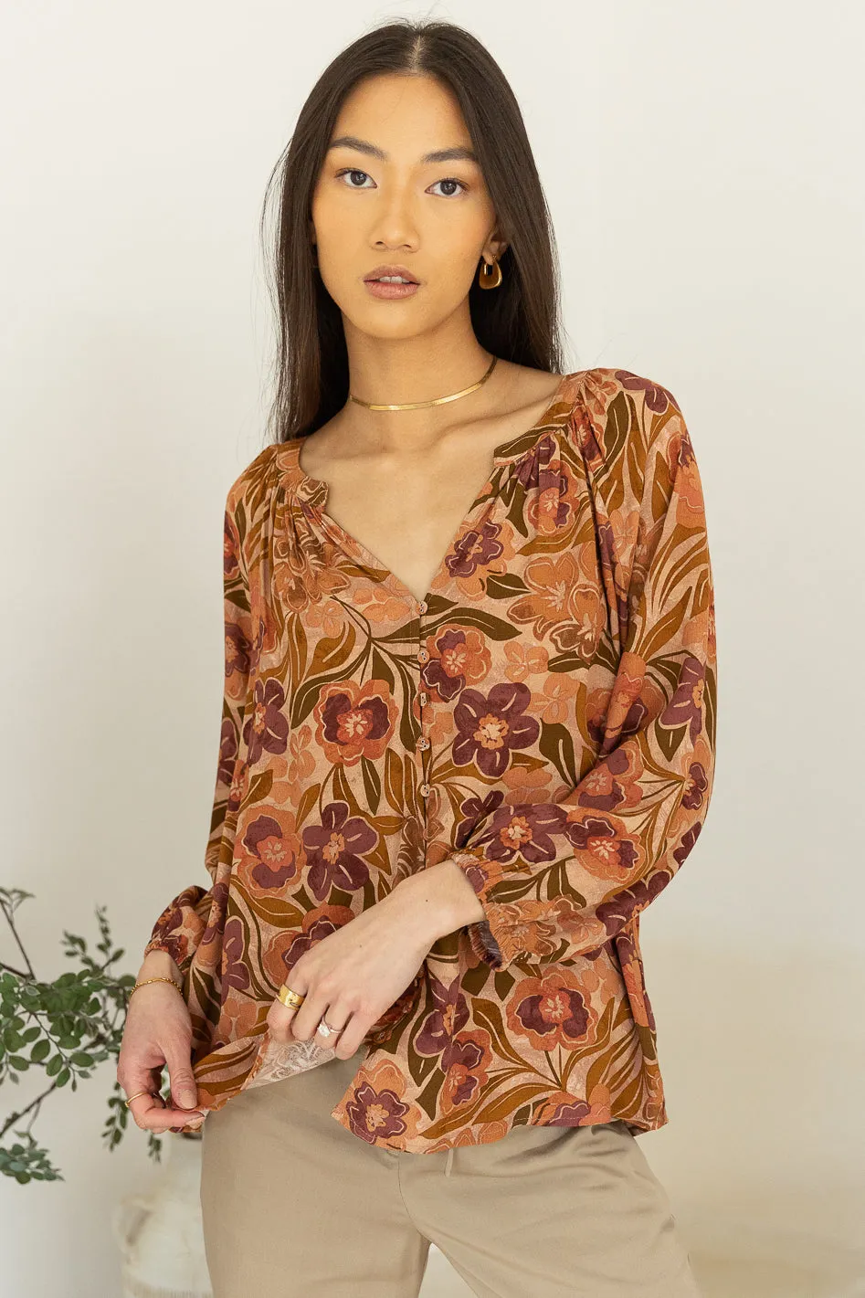 Kylie Floral Top - FINAL SALE sold by bohme product image thumbnail 2