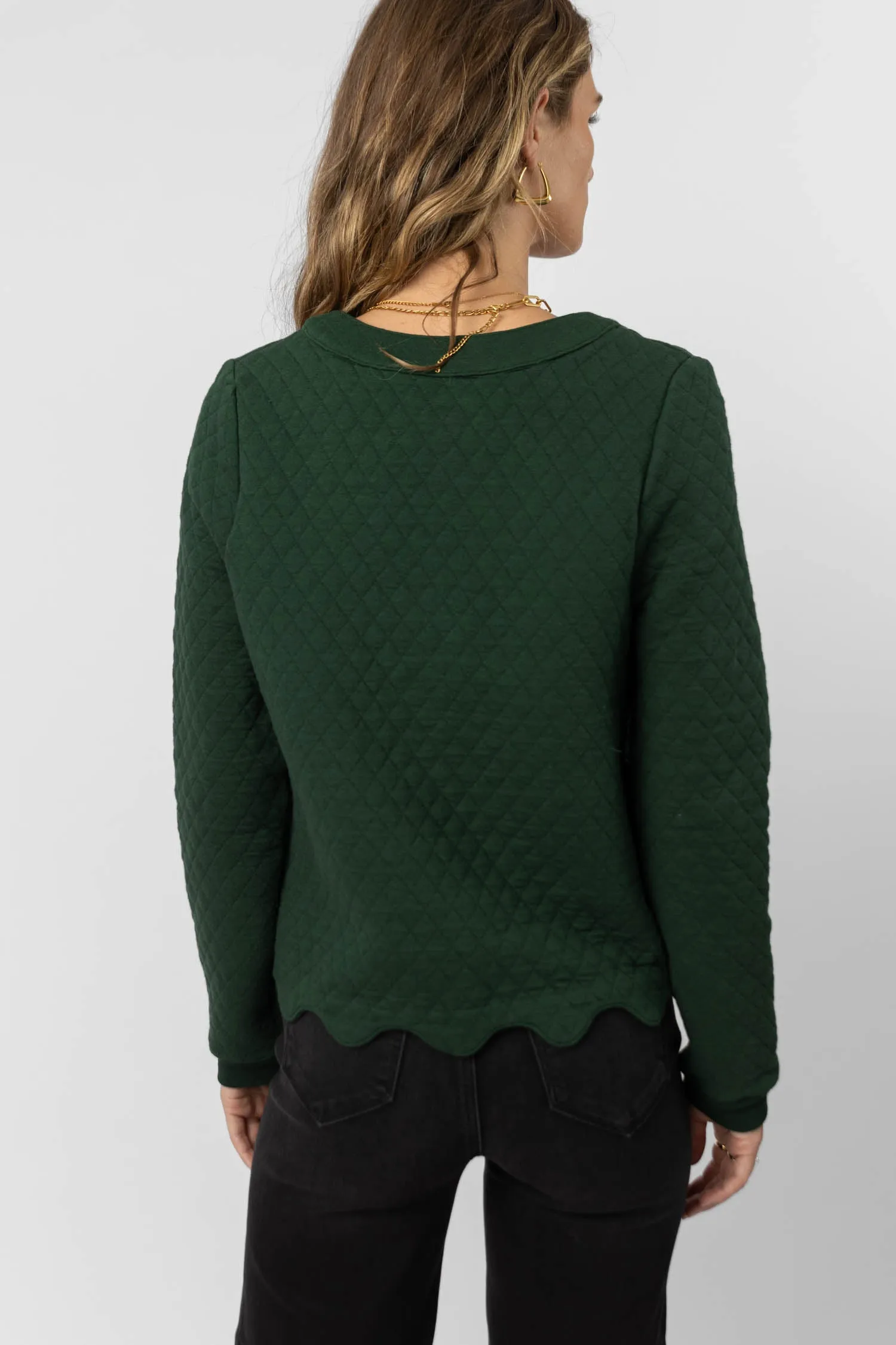Lena Jacket in Hunter Green - FINAL SALE sold by bohme product image thumbnail 5