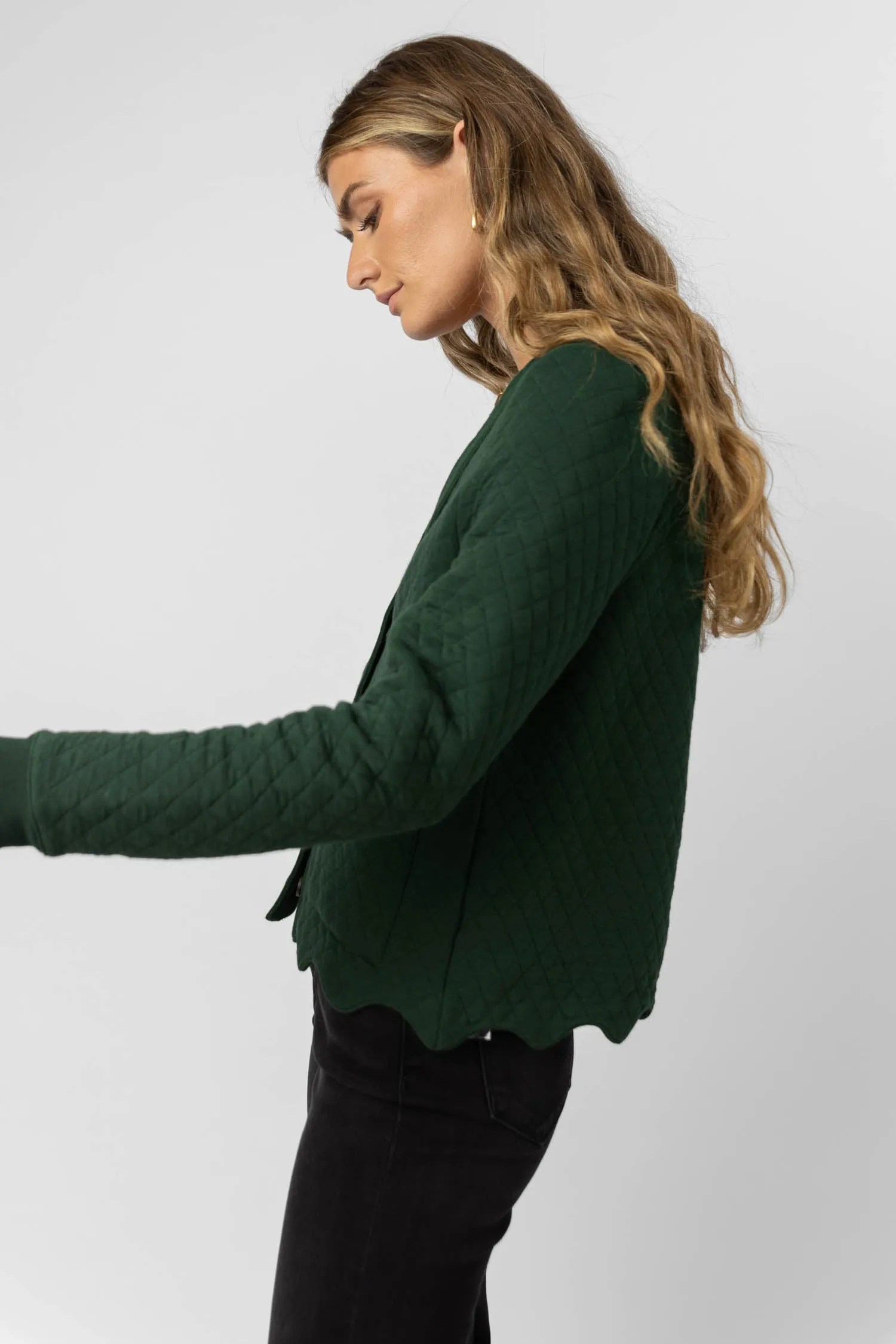Lena Jacket in Hunter Green - FINAL SALE sold by bohme product image thumbnail 4