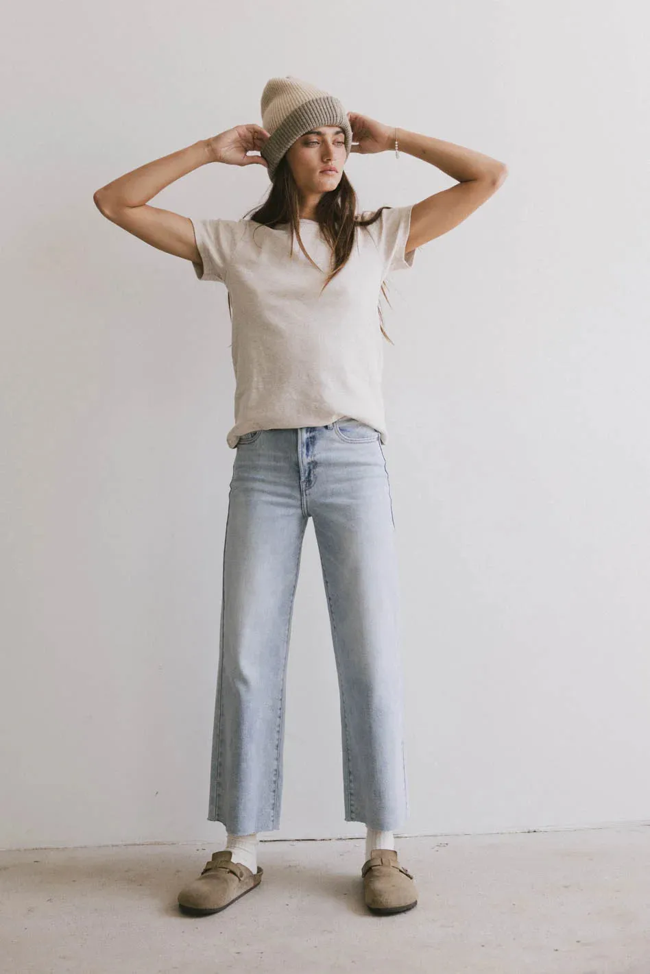 Colette Wide Leg Jeans in Light Wash sold by bohme product image thumbnail 3
