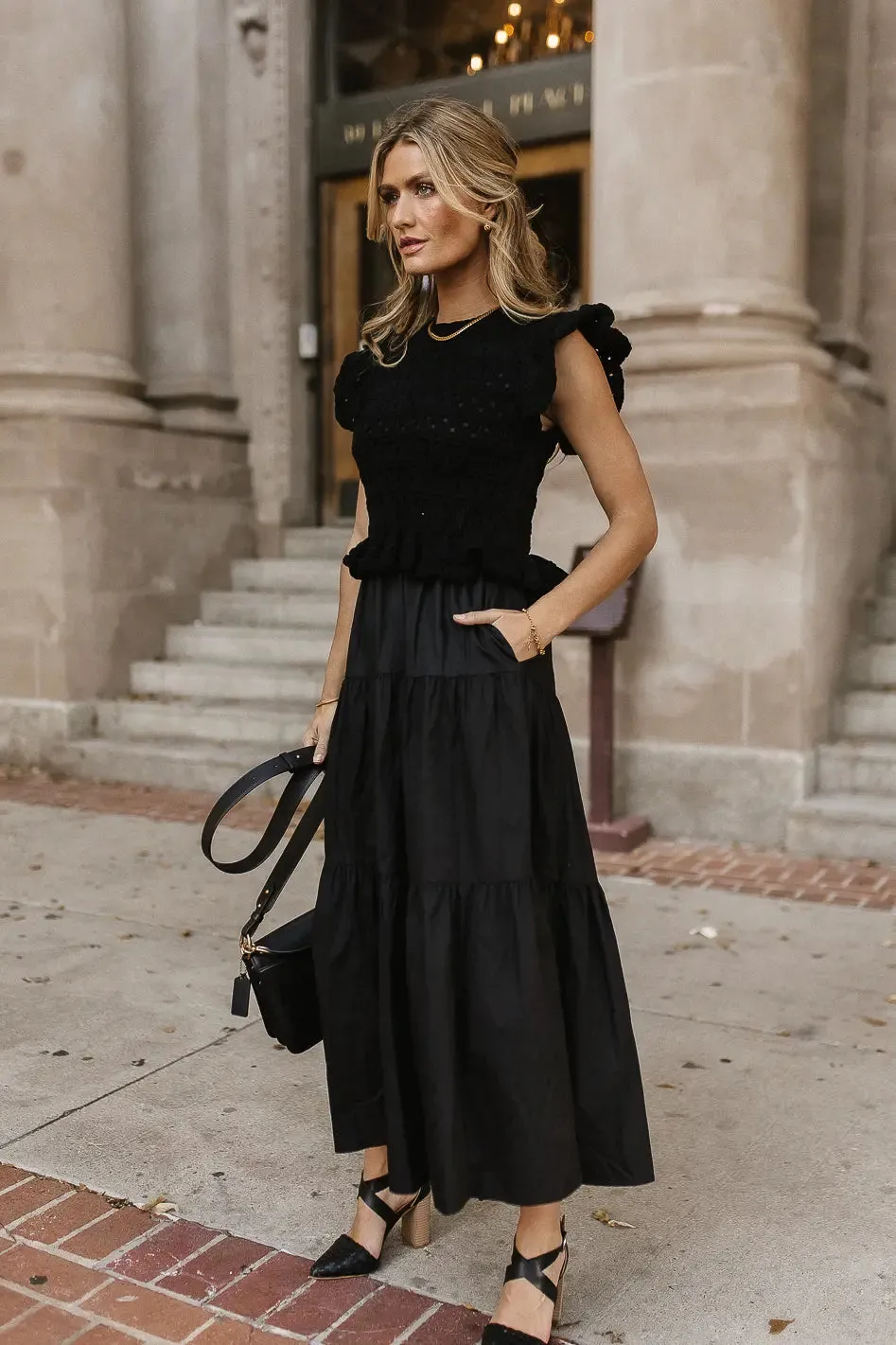 Carey Maxi Dress in Black - FINAL SALE sold by bohme product image thumbnail 3