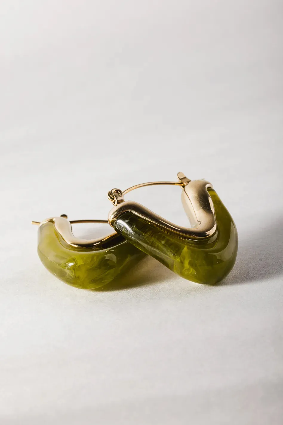 Ariella Earrings in Green - Tarnish Free sold by bohme product image thumbnail 2