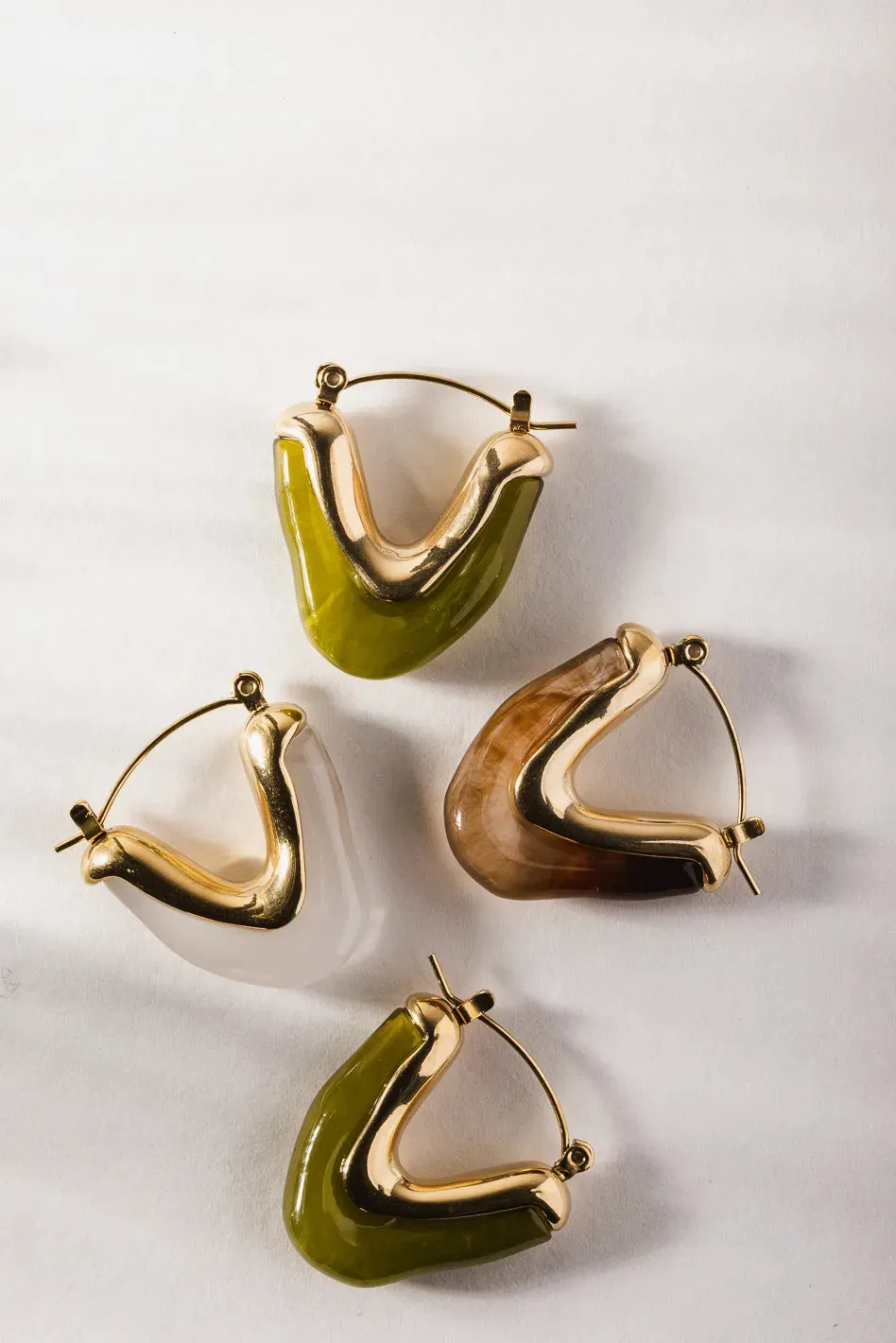 Ariella Earrings in Green - Tarnish Free sold by bohme