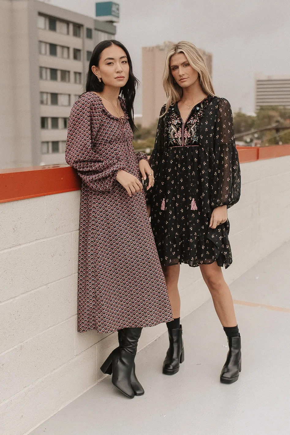 Layne Printed Midi Dress - FINAL SALE sold by bohme