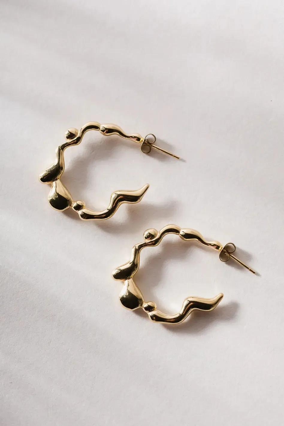 Rachel Earrings in Gold - Tarnish Free sold by bohme