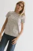 Mckenna Striped Top in Ivory - FINAL SALE sold by bohme