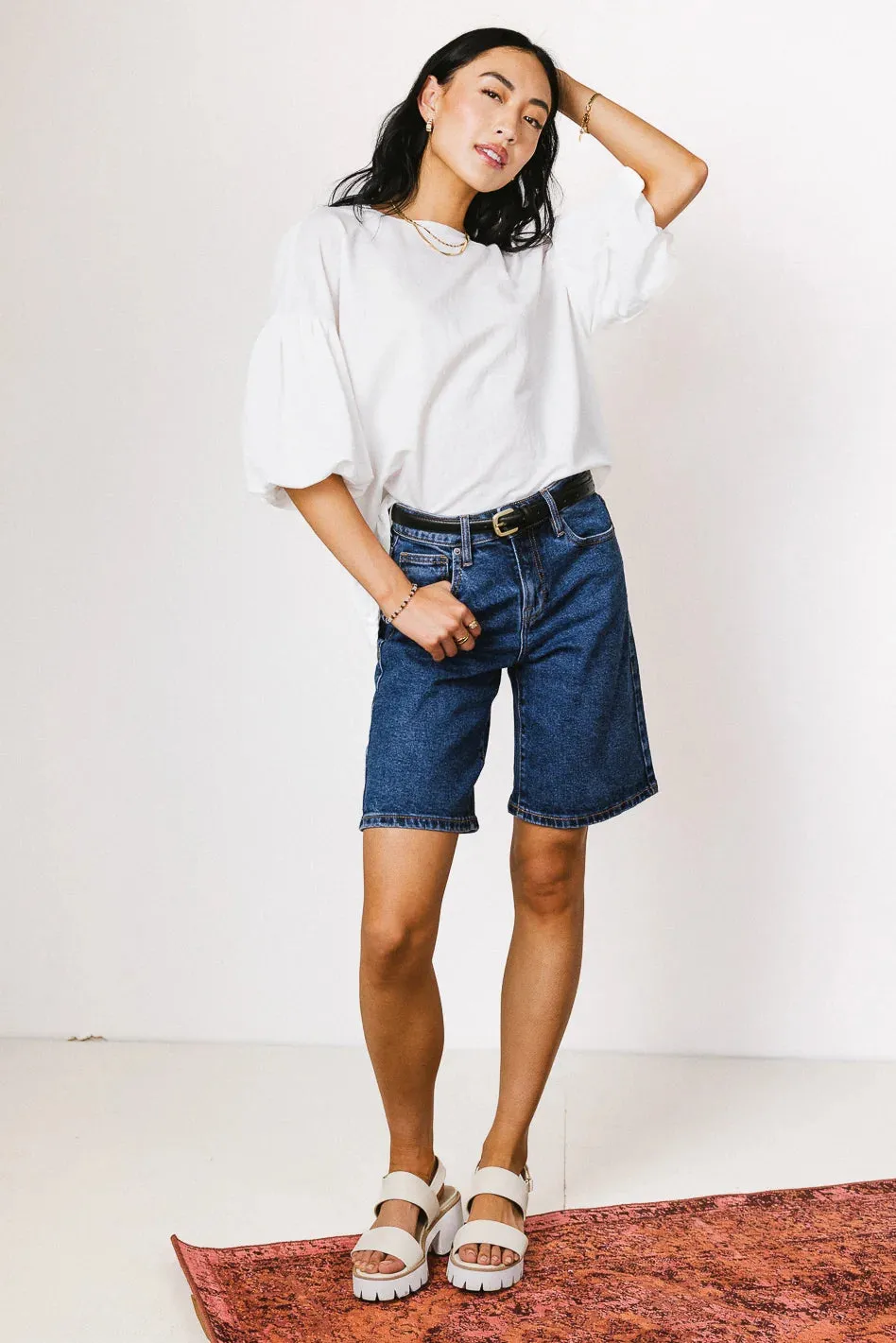 Veda Top in White - FINAL SALE sold by bohme product image thumbnail 4