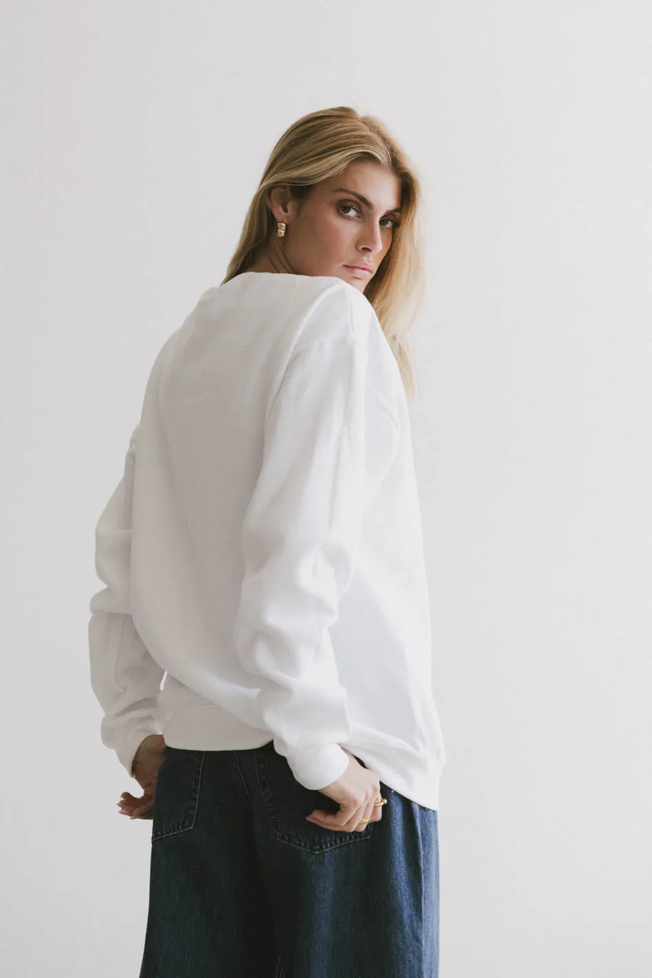 Pretty Bows Crewneck in Cream - FINAL SALE sold by bohme product image thumbnail 4