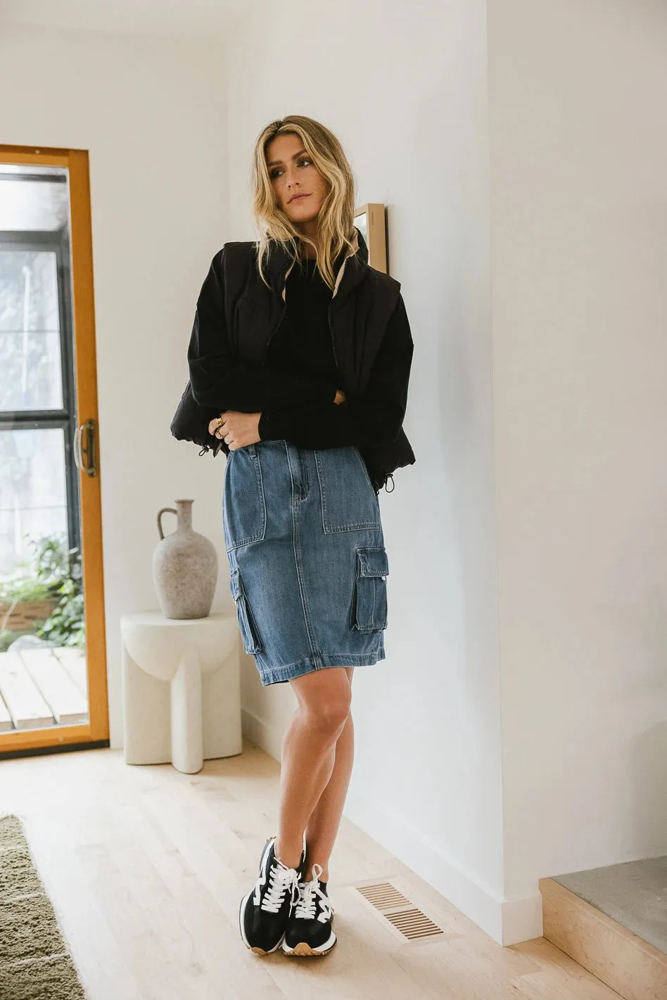 Akari Denim Cargo Skirt - FINAL SALE sold by bohme product image thumbnail 4