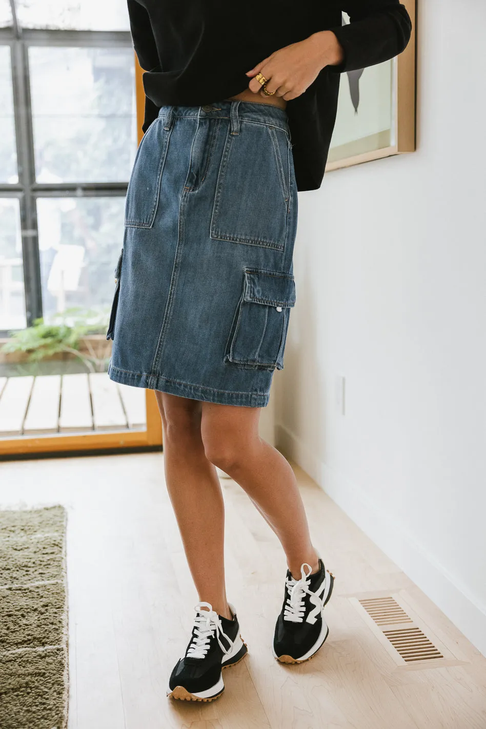 Akari Denim Cargo Skirt - FINAL SALE sold by bohme product image thumbnail 2