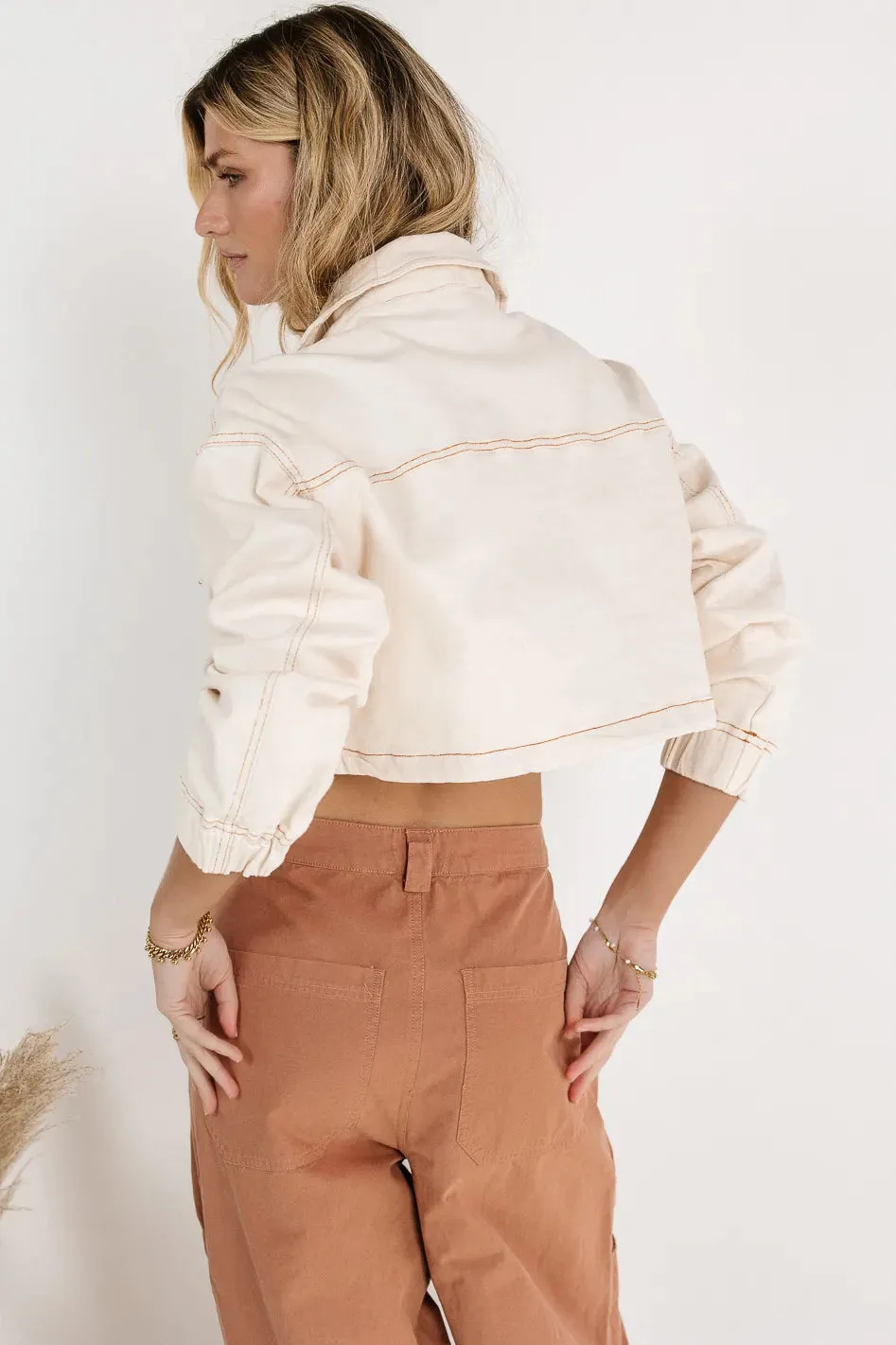 Cooper Cropped Denim Jacket - FINAL SALE sold by bohme product image thumbnail 3