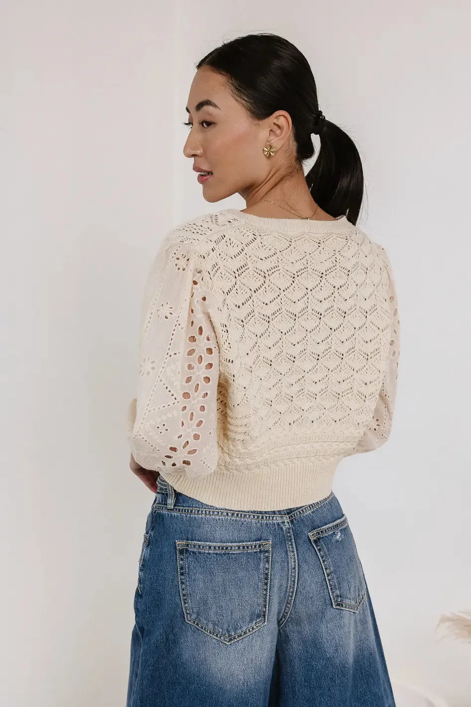 Alexia Sweater in Cream sold by bohme product image thumbnail 4