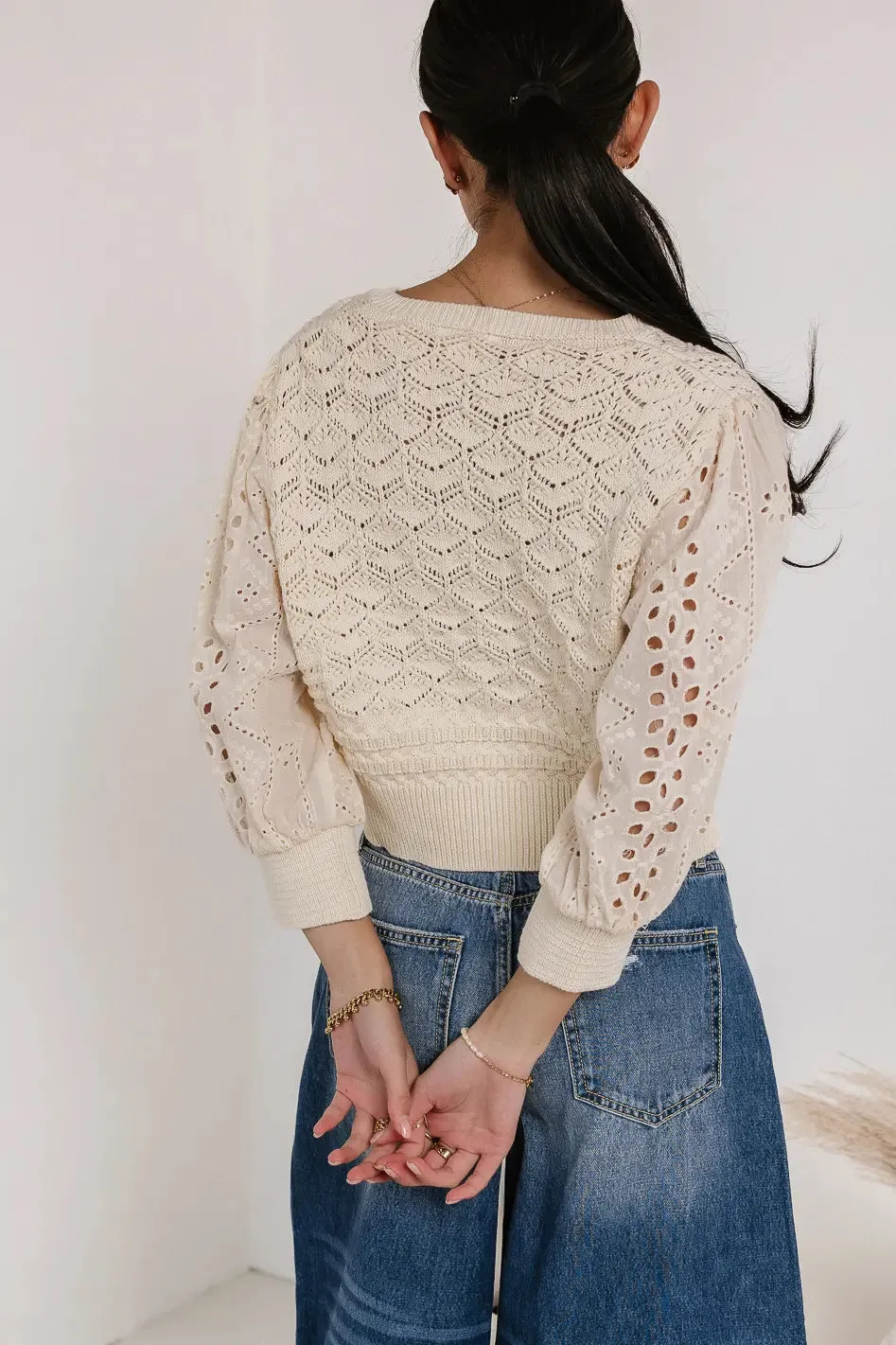 Alexia Sweater in Cream sold by bohme product image thumbnail 3