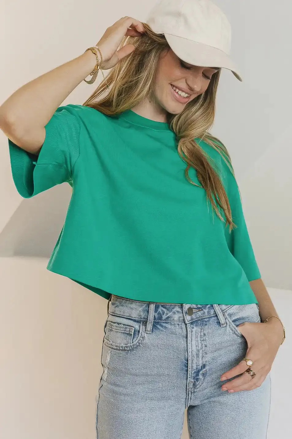 Talia Top in Green - FINAL SALE sold by bohme