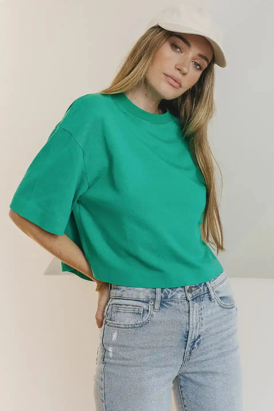Talia Top in Green - FINAL SALE sold by bohme product image thumbnail 3