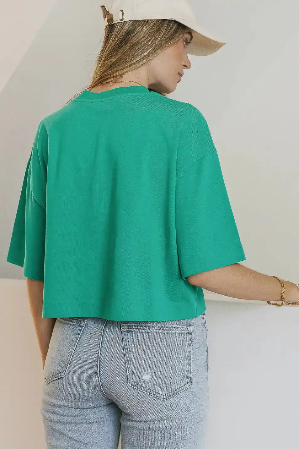 Talia Top in Green - FINAL SALE sold by bohme product image thumbnail 4