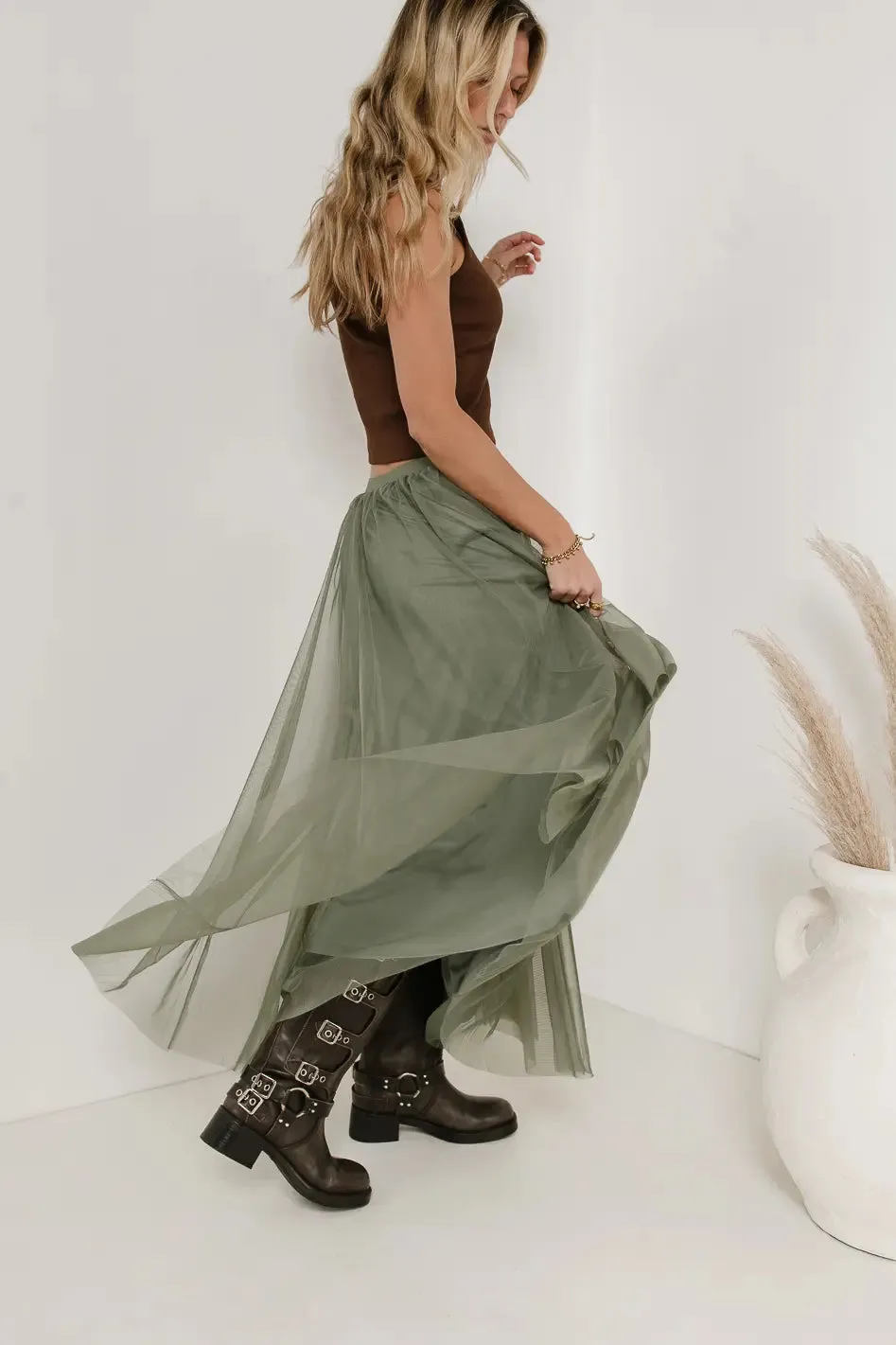 Audrey Maxi Skirt sold by bohme product image thumbnail 5