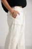 Savannah Cargo Pants in Cream - FINAL SALE sold by bohme